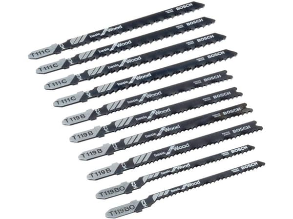 Bosch Sticksågsbladssats WOOD BASIC 10 st