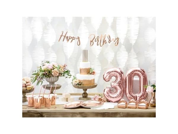 Rose gold tallerkner, 18 cm