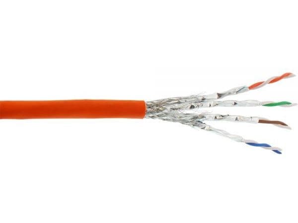 InLine 4043718208012, 100 m, Cat7a, S/FTP (S-STP), Orange