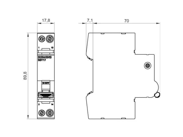 Siemens 5SY1704-4, IP20