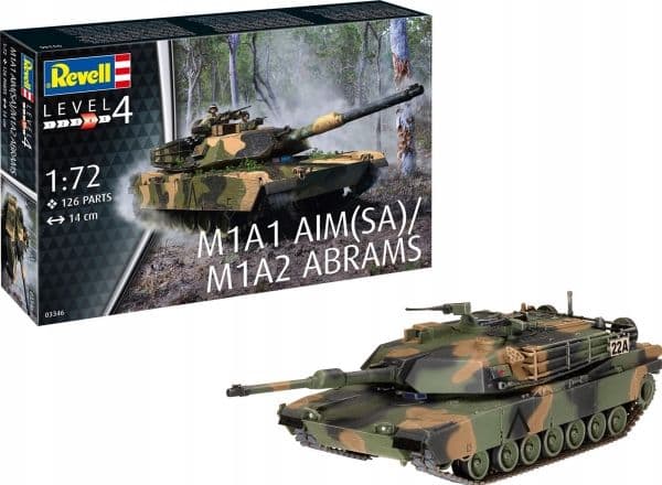 M1A2 Abrams stridsvagn 1:72