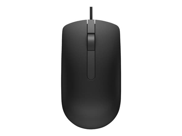 Dell MS116 - Mus - optisk - 2 knapper - kablet - USB - svart