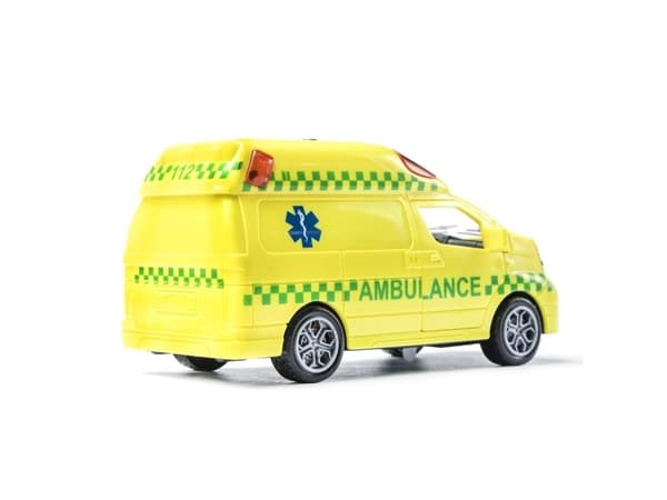 Ambulanse 12,5 cm m/ lys og lyd