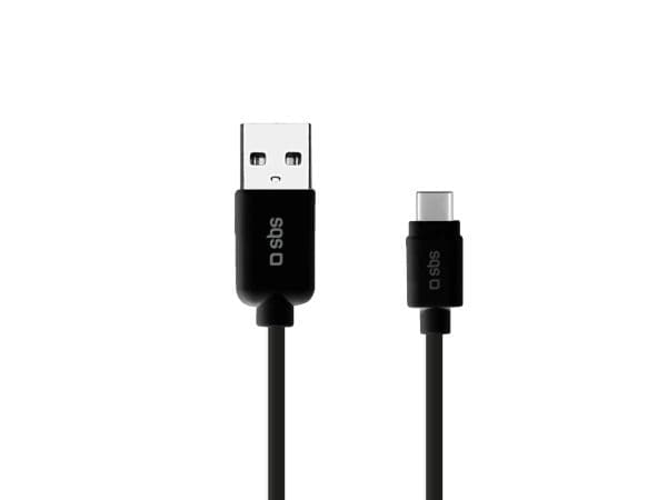SBS TECABLEMICROC15K USB-A - USB-C Cable 1.5m - Black