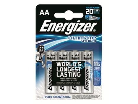Energizer L91/AA paristo, 4 kpl.