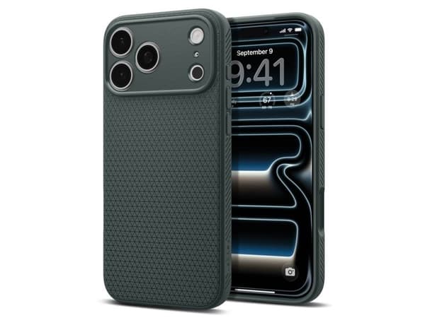 Spigen Liquid Air-deksel for iPhone 17 Pro Max - grønn