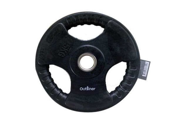 RUBBER PLATE WITH HANDLE CUT 5KG