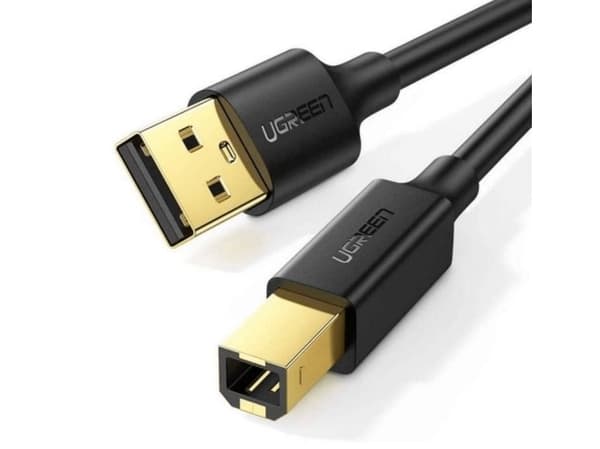 Ugreen US135, 2 m, USB A, USB B, USB 2.0, 0,48 Gbit/sek., Sort