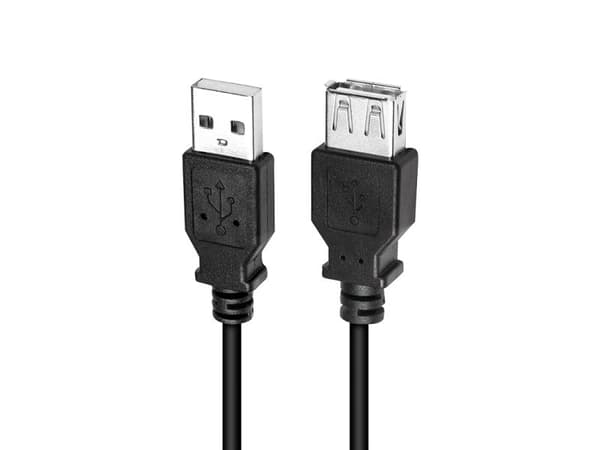 LogiLink CU0012B, 5 m, USB A, USB A, USB 2.0, 0,48 Gbit/s, Sort