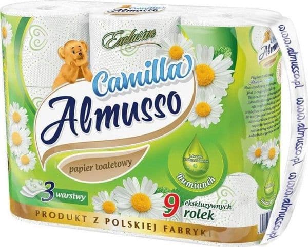 Almusso toalettpapper Decor, 3-lagers, 6 st
