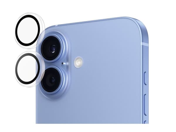 PanzerGlass Hoops - objektivskydd för mobil - transparent - för Apple iPhone 16, 16 Plus