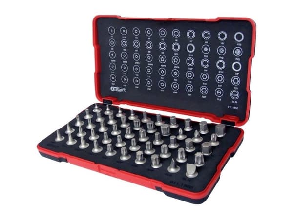 KS Tools 1/4-bitsats, extra kort, 50-delars 1/4-bitsats, extra kort, 50-delars bitsats