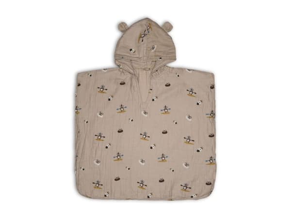 Nuuroo Flor muslin poncho