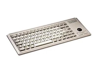 CHERRY Compact-Keyboard G84-4400 - Tastatur - USB - Engelsk - lysegrå