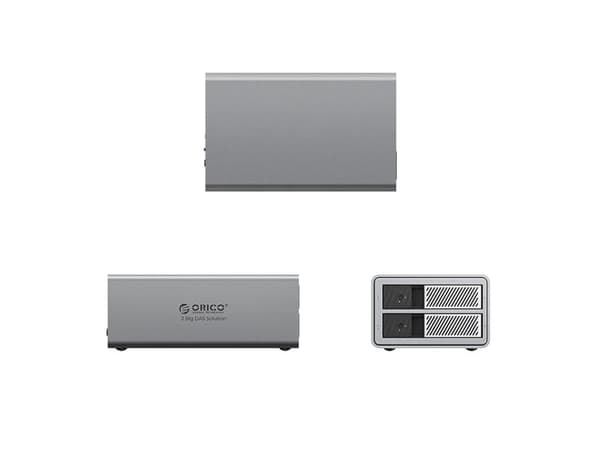 Levymallisto 2 RAID 2.5"/3.5" SATA HDD/SSD - harmaa