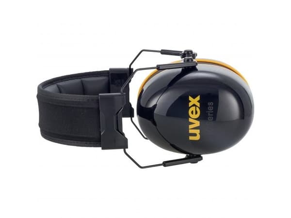 Uvex K20, Hodebånd, Konstruksjon, Sort, Gult, 33 dB