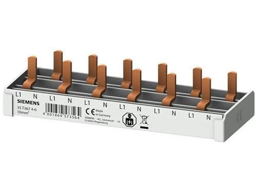 Kopplingsskena/busskena 5ST 10mm² 1PN 6×COMP 6MW