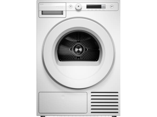 ASKO T108HW 8kg Heat Pump Condenser Dryer – Butterfly Drying™, 10 Programs, White, Stackable with Washer, LCD Controls