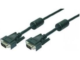 LogiLink 20m VGA M/M, 20 m, VGA (D-Sub), VGA (D-Sub), Sort, Hankjønn/hankjønn, RoHS