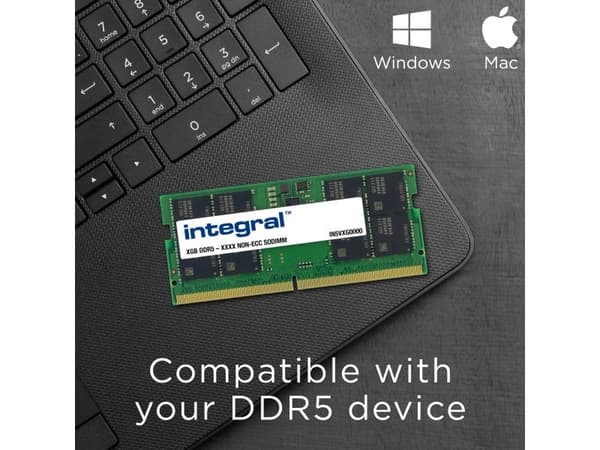 Integral SODIMM UNBUFF NON-ECC - 16 GB - DDR5