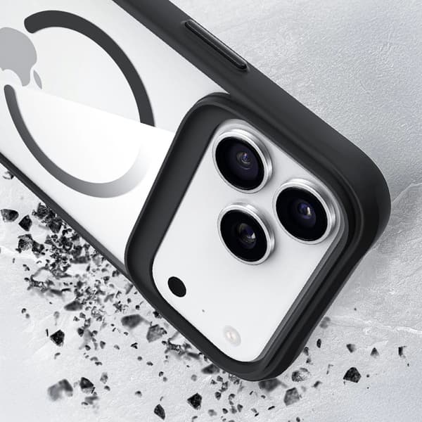 3MK Satin Armor, Mobilskal, Apple, iPhone 17 Pro Max, 17,5 cm (6.9"), Svart, Transparent