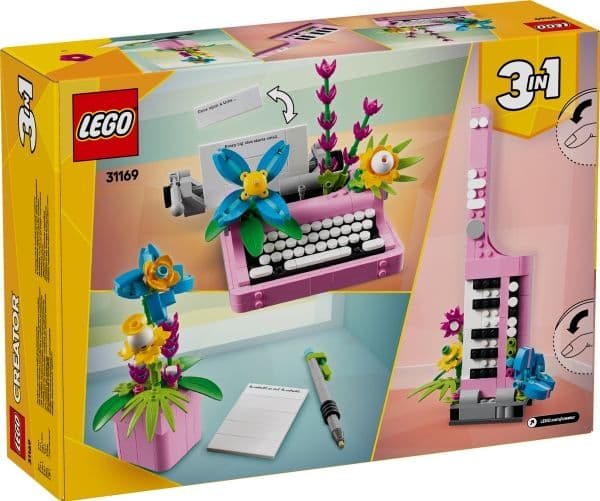 LEGO Creator 31169 Skrivmaskin med blommor
