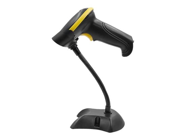 Qoltec - Stativ for strekkodeskanner - svart