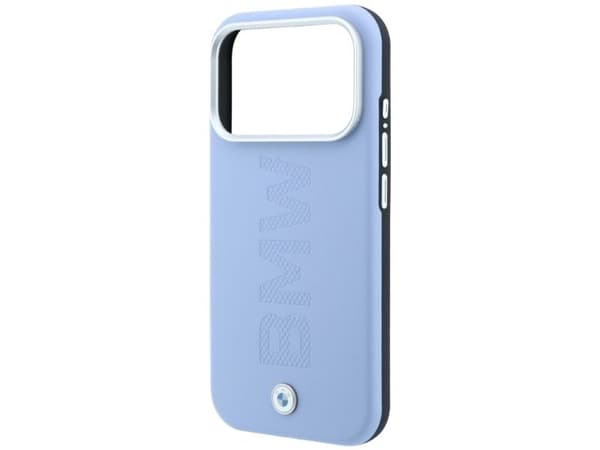 BMW Sign Centered Deboss MagSafe Case for iPhone 17 Pro / 18 Pro - Blue