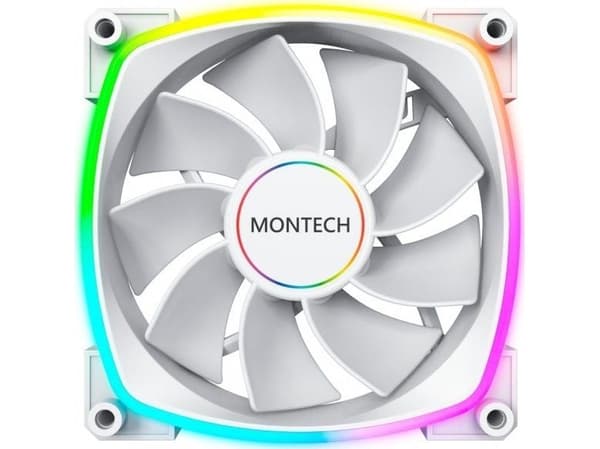 Montech Montech RX140 PWM ARGB Omvänd fläkt - 140 mm, baltas