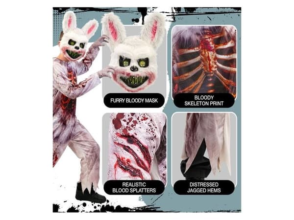 Zombie kanin kostume