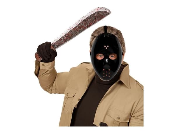 Svart hockeymask