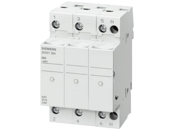 Cyl.sikringhol Sentron 8x32 3PN 20A 400V