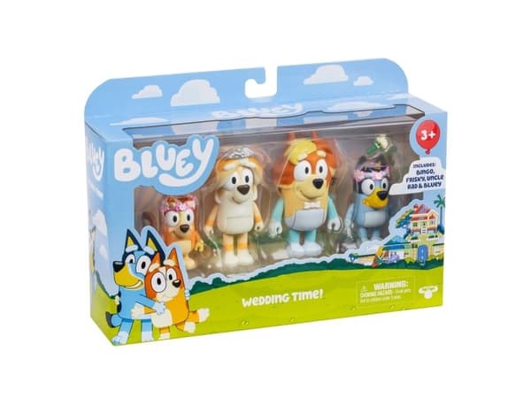 BLUEY Figure 4pk Special Set-Wedding