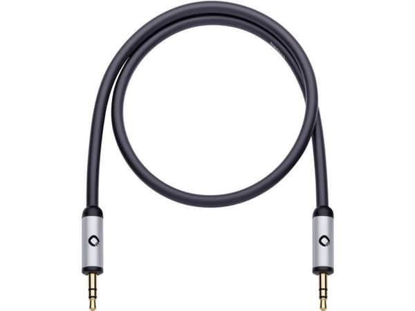 OEHLBACH 60011, 3.5mm, Hankjønn, 3.5mm, Hankjønn, 0,5 m, Sort