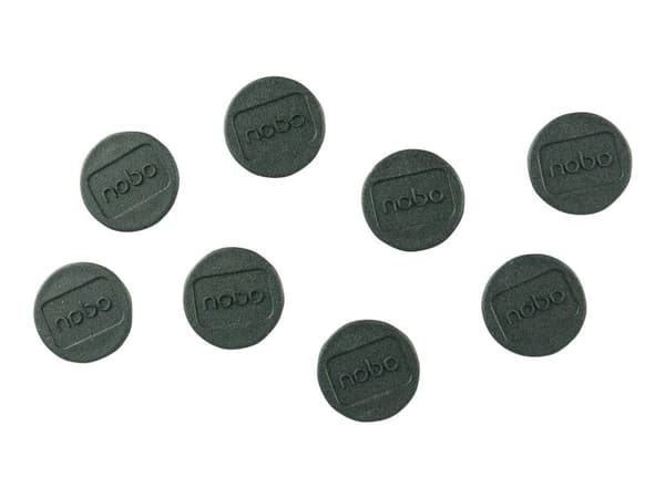 Magneetit 20mm Nobo musta pk/8 - (10 kpl)