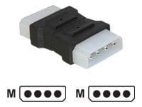 Delock - Strømkoblingsadapter - 4-pin intern strøm (hann) til 4-pin intern strøm (hann)