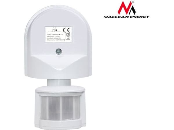 Maclean väggmonterad rörelse-/skymningssensor 180° 1200W vit (MCE25 W)