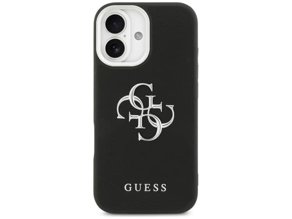 Case Guess Grained Big 4G Classic Logo for iPhone 17 black