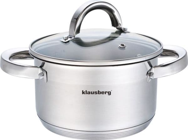 Stålkastrull 20 cm, 3,5 l, Klausberg