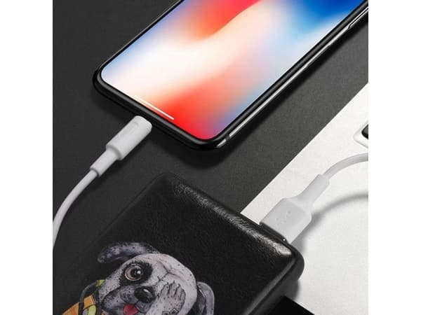 USB-kabel Hoco USB-A til microUSB 1 m hvit (6957531080114)