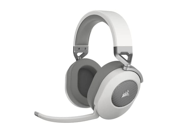 CORSAIR Gaming HS65 WIRELESS - Headset - fullstorlek - trådlös - vit