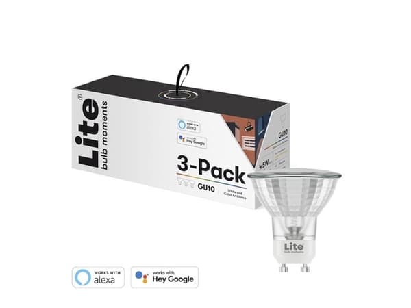 Lite Bulb Moments GU10 4,5W 2700-6500K Full Function spot 3-pack