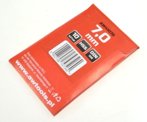 Borebit AW-Tools AWTOOLS for metall, hvit, 7,5 mm (10 stk.)