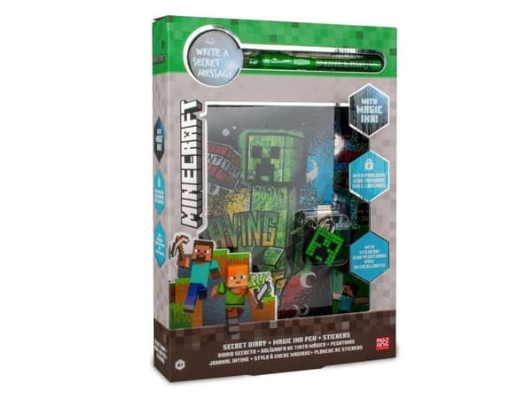 Minecraft-dagbok med magnetlys lang MC00061 965