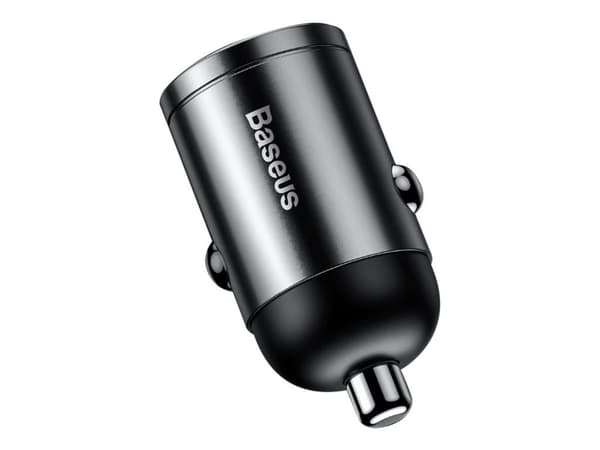Baseus Tiny Star Mini - Strömadapter för bil - 30 Watt - 3 A - PD 3.0, QC 4.0+ (USB-C) - grå