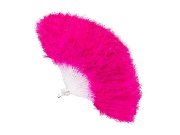 Hot pink fjervifte