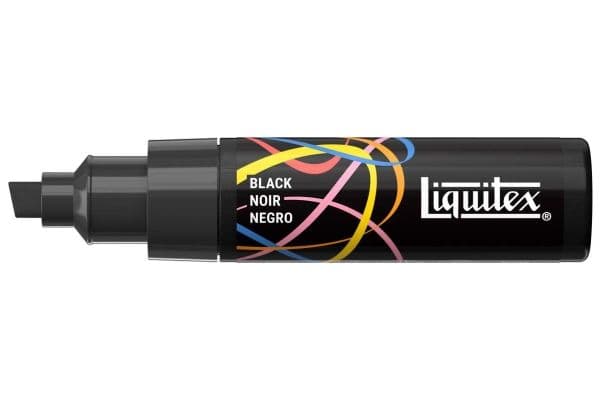 LQX marker 8 mm svart