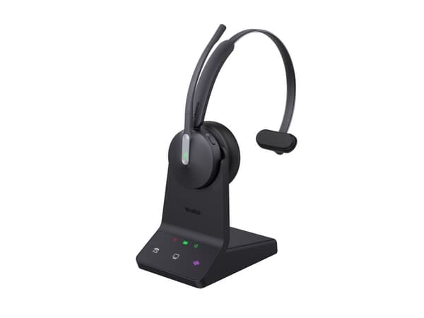 Yealink WH64 Workstation Mono - Headset - på örat - DECT / Bluetooth - trådlös - Optimerad för UC