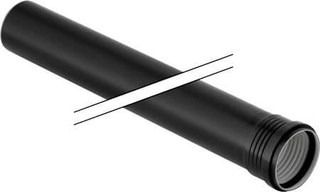 Geberit Silent PP avloppsrör D75xL2000 mm mf