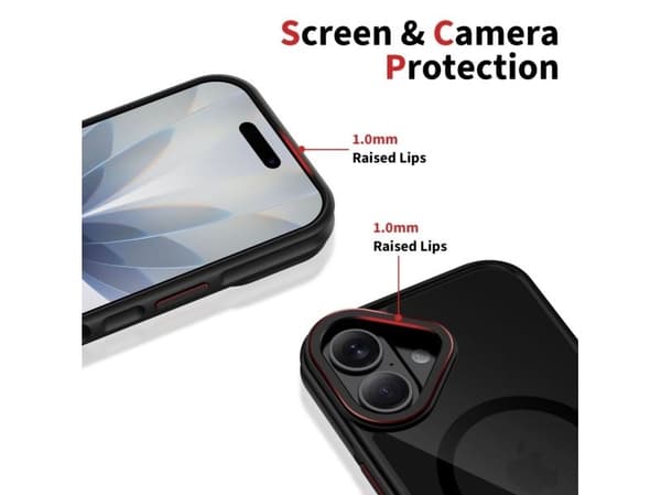 Tech-Protect MAGHYBRID MAGSAFE IPHONE 17 BLACK/RED